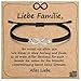 J.End&eacute;ar Unendlichkeits Armband f&uuml;r Familie Geschenk mit Segenskarte | 925 Sterling Silber, Zirkonia & Geflochtene Kordel | Unendliche Leibe Geschenk f&uuml;r Geburtstag Valentinstag