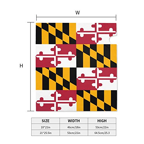 Image of Dujiea Maryland Flag Mailbox Wraps - Waterproof Magnetic Post Box Cover, Large Size 25.5 inch L x 21 inch W - Garden Yard Outside Farmhouse Home Decor