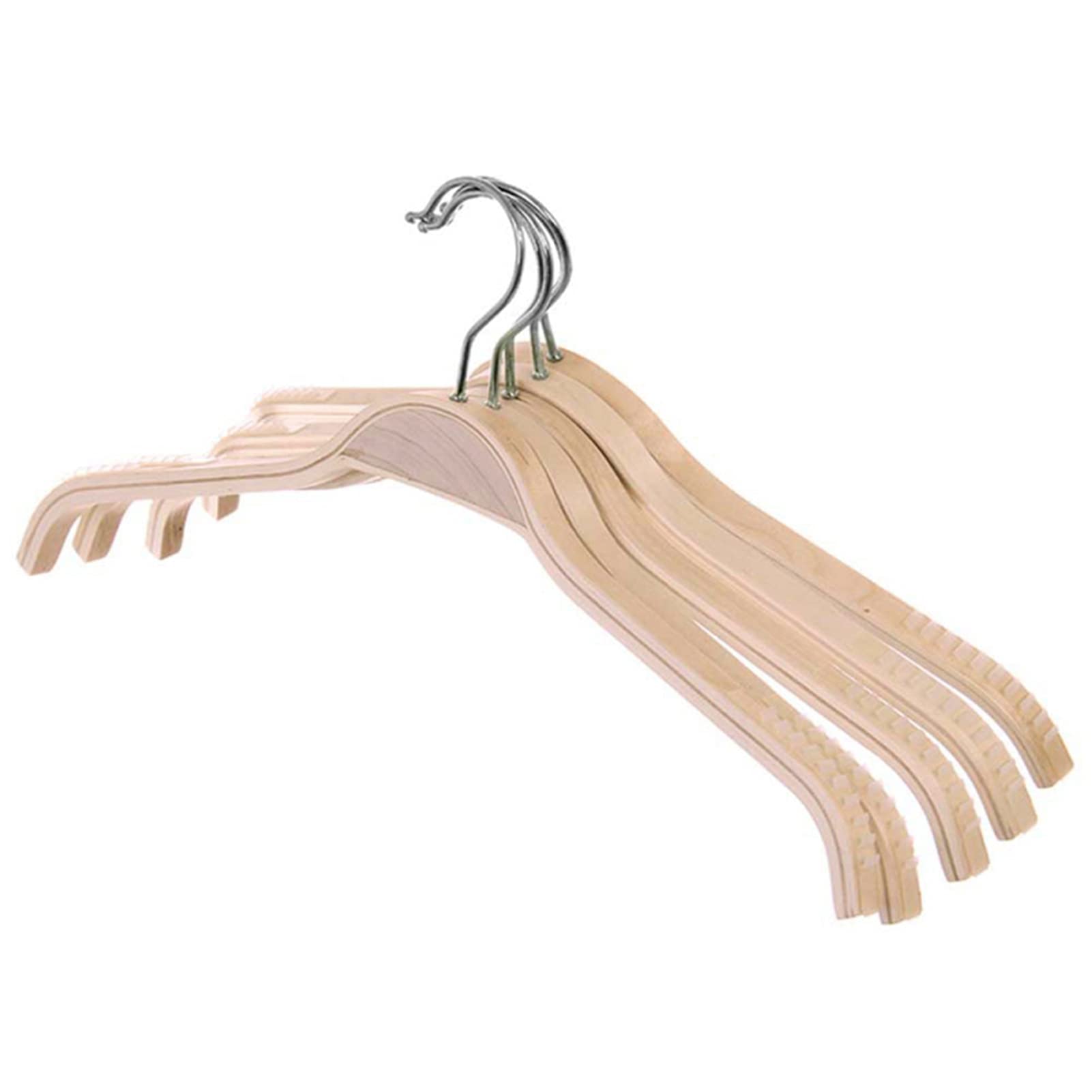 Gruccia Appendiabiti Bambino di Legno, Appendini Bambini Antiscivolo Salvaspazio Gruccia, per Bambini, per Camicie, Gonne, Pantaloni di Bambini, Bianco