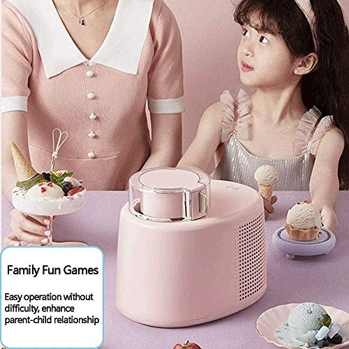 YYAI-HHJU Eismaschine, Automatische Haushalts-Sorbet-Fruchtjoghurt-Maschine, Mit Countdown-Timer, Edelstahl-Liner, Für… – Bild 3
