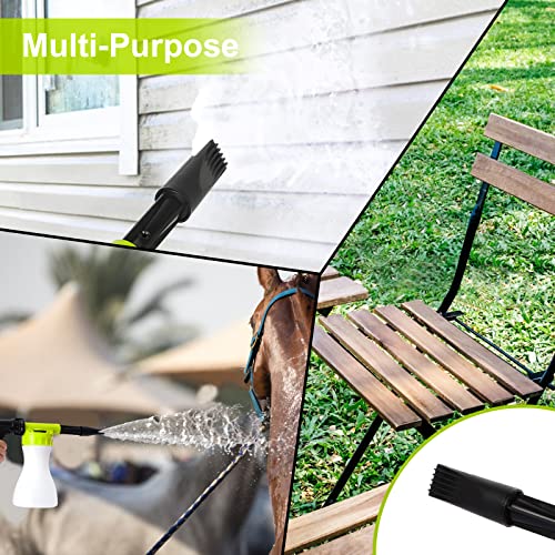 GALAXYER Schnee Schaumpistole 900 ml Verstellbare Schaumlanze FüR Die Autoreinigung BewäSserung Werkzeug Fit Gartenschlauch SchaumsprüHer FüR Auto Waschen GartenbewäSserung Grün