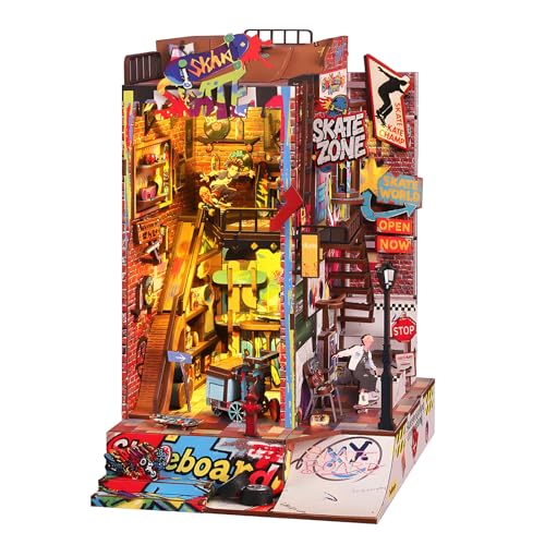 Ahilmrn Cyberpunk Street Skateboard Book Nook Kit — DIY book nook kit