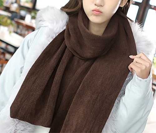 Wander Agio Women's Warm Scarves Long Shawl Winter Warm Large Scarf Pure Color3