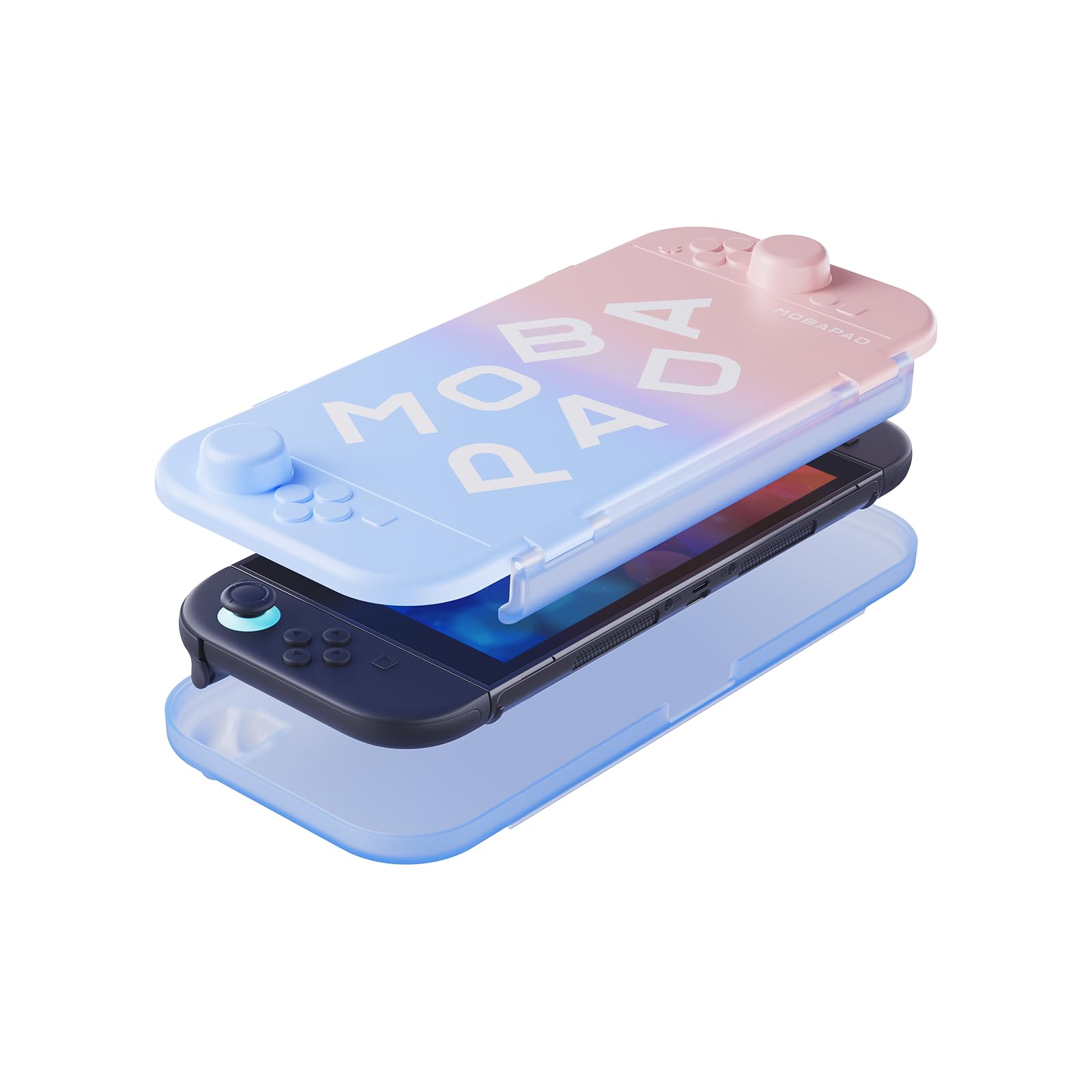 MOBAPAD Coque pour Nintendo Switch 2, coque de protection rigide fine avec design triple couche, résistance à la pression de 55 kg, étui de rangement de voyage léger pour un usage quotidien (dégradé