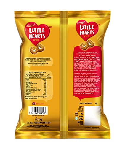 Image of Britannia Little Hearts, 75g (Pack of 2)