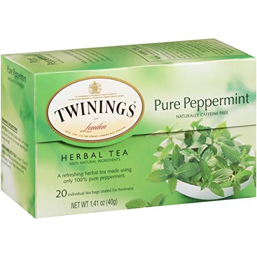 Twinings of London Pure Peppermint Herbal Tea Bags, 20 Count (Pack of 3) - Image 3
