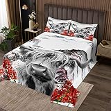 Juego de colcha acolchada de vaca Highland para niños, estilo chino, de olas de montaña, para niños, niñas, naturaleza, granja, floral, conjunto de colcha, de microfibra, para ganado de las tierras a