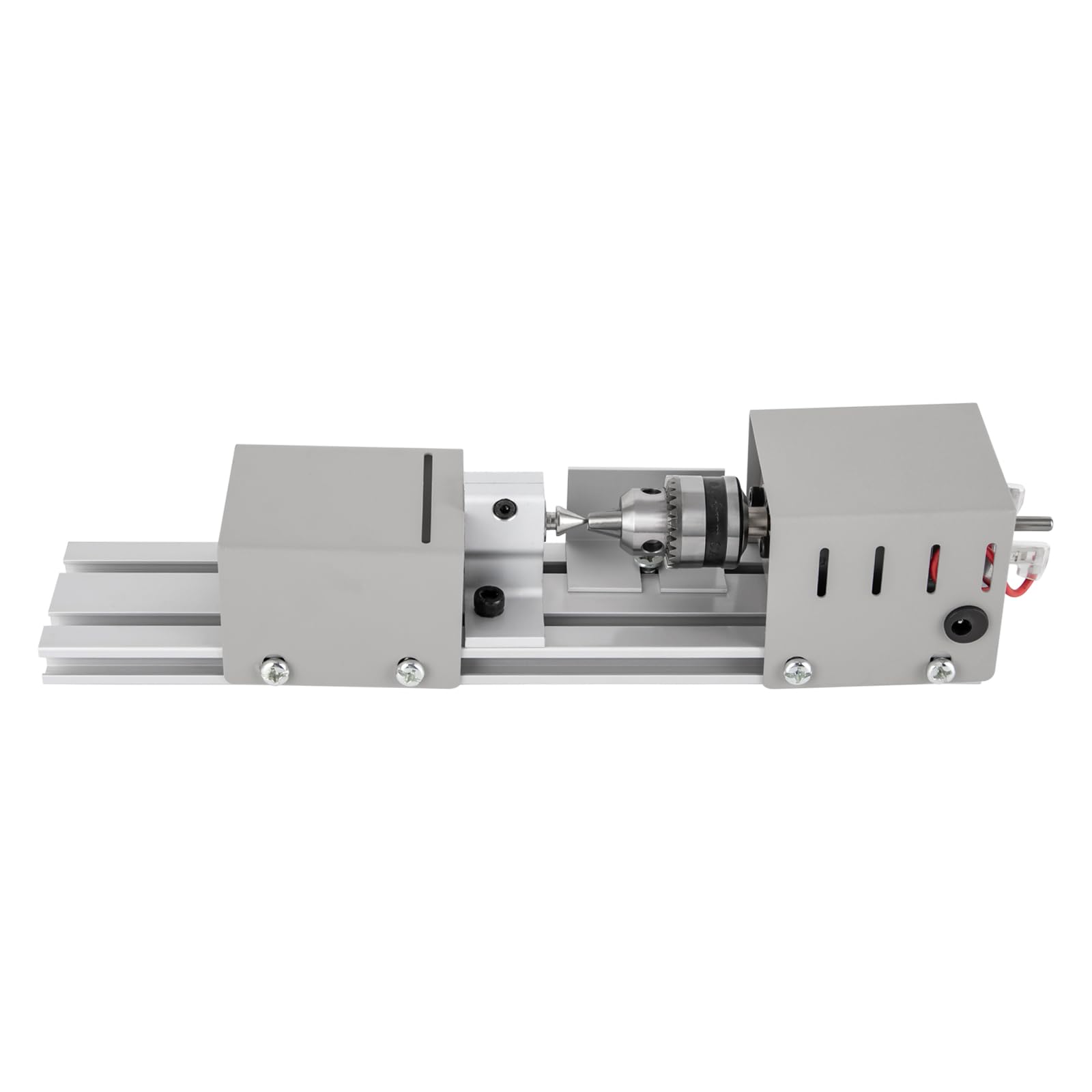 Mini torno de 96 W, 12-24 V, 9000 rpm, 7 marchas, fresadora de metal, rango de sujeción 0,02 – 0,24 pulgadas, torno de madera para grabado, lijado, corte