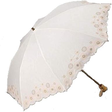 新品 豪華美麗刺しゅう ウッドハンドル 耐風 麻混 晴雨兼用 高級日傘 青系 新品 豪華美麗刺しゅう ウッドハンドル 耐風 麻混 晴雨兼用 高級