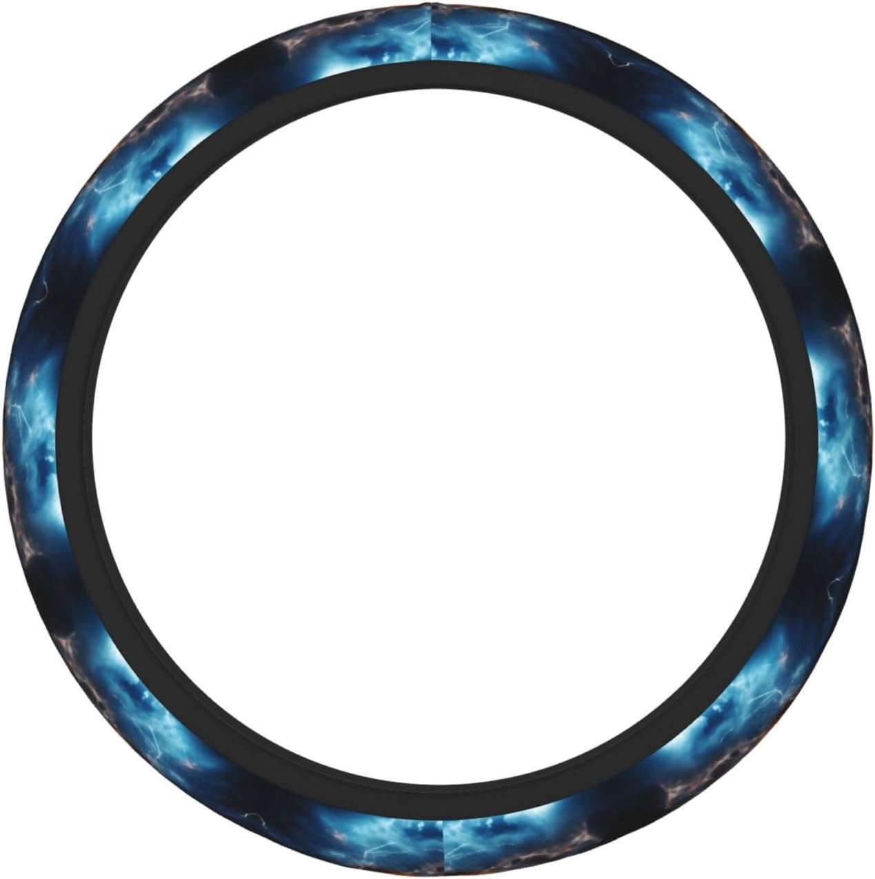 Lightning Tennis Universal Steering Wheel Cover for Cars, Steering Wheel Protective Cover, Double-Layer Thickened Steering Wheel Cover (15 inches in Diameter),