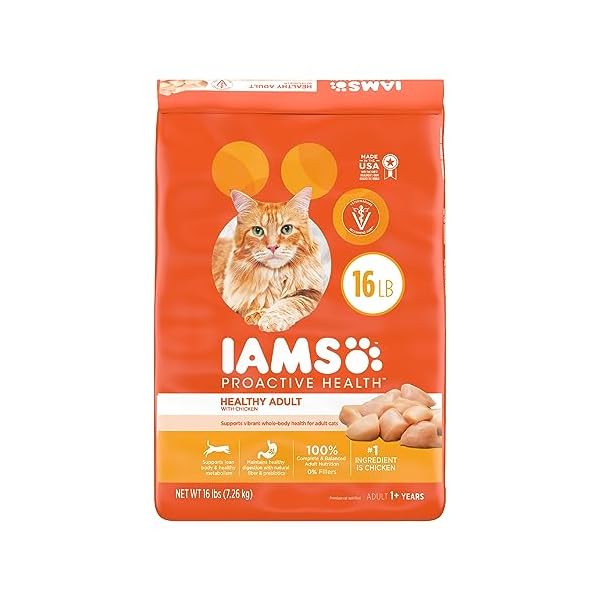 IAMS Proactive Health Adult Original with Chicken Dry Cat Food 16 Pounds by Iams
