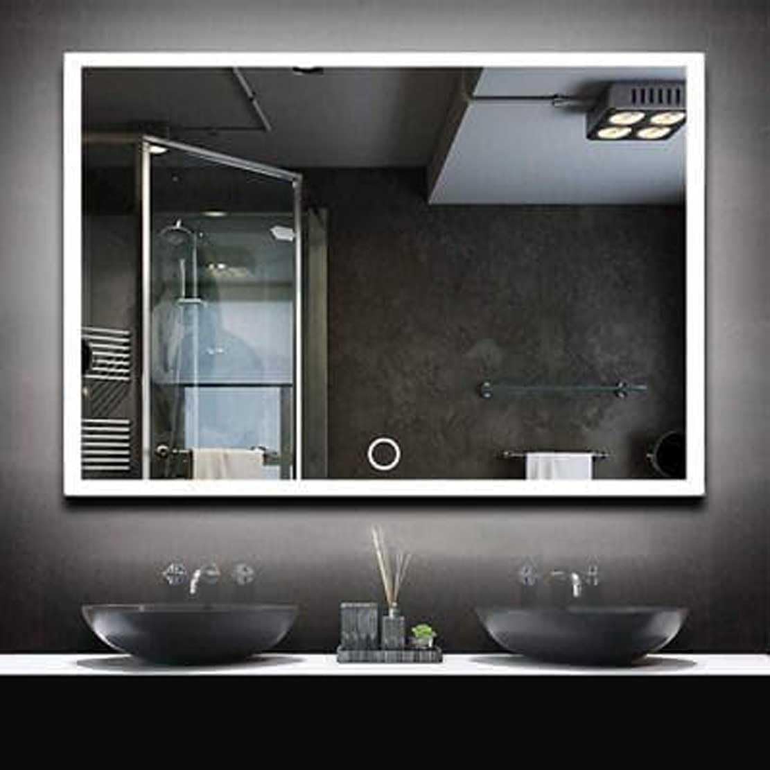 Buy WOZODO Rectangular Bathroom Mirror Wall Mounted with led Light