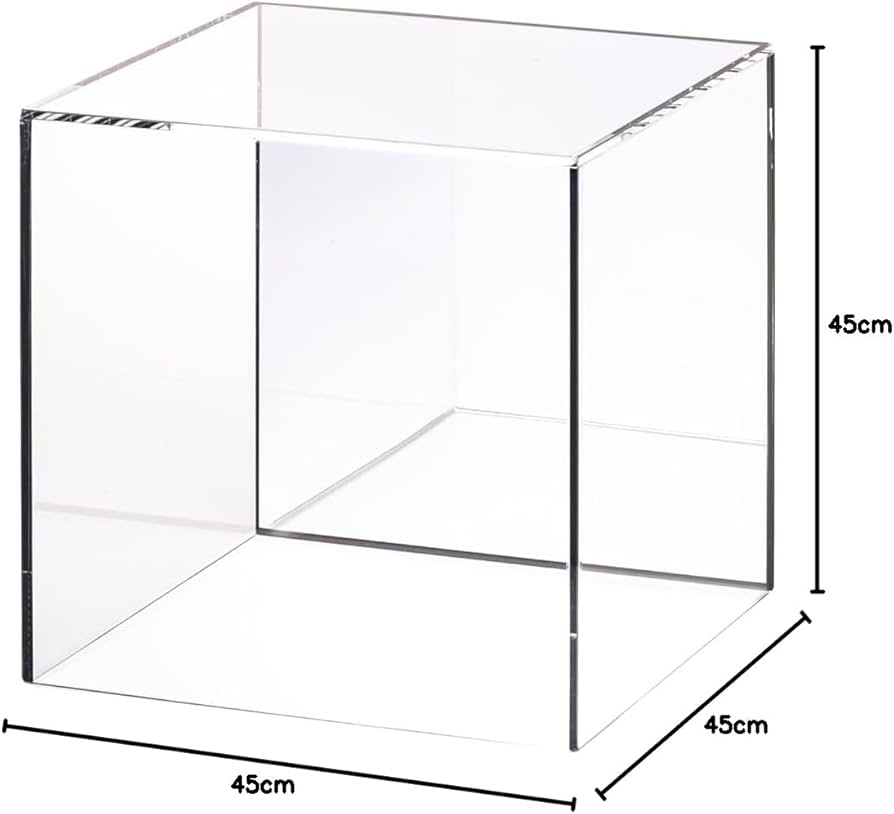 なぎ1104540 4面アクリル アクリル4面ボックス 透明 140角 店舗用品 演出・ディスプレイ什器