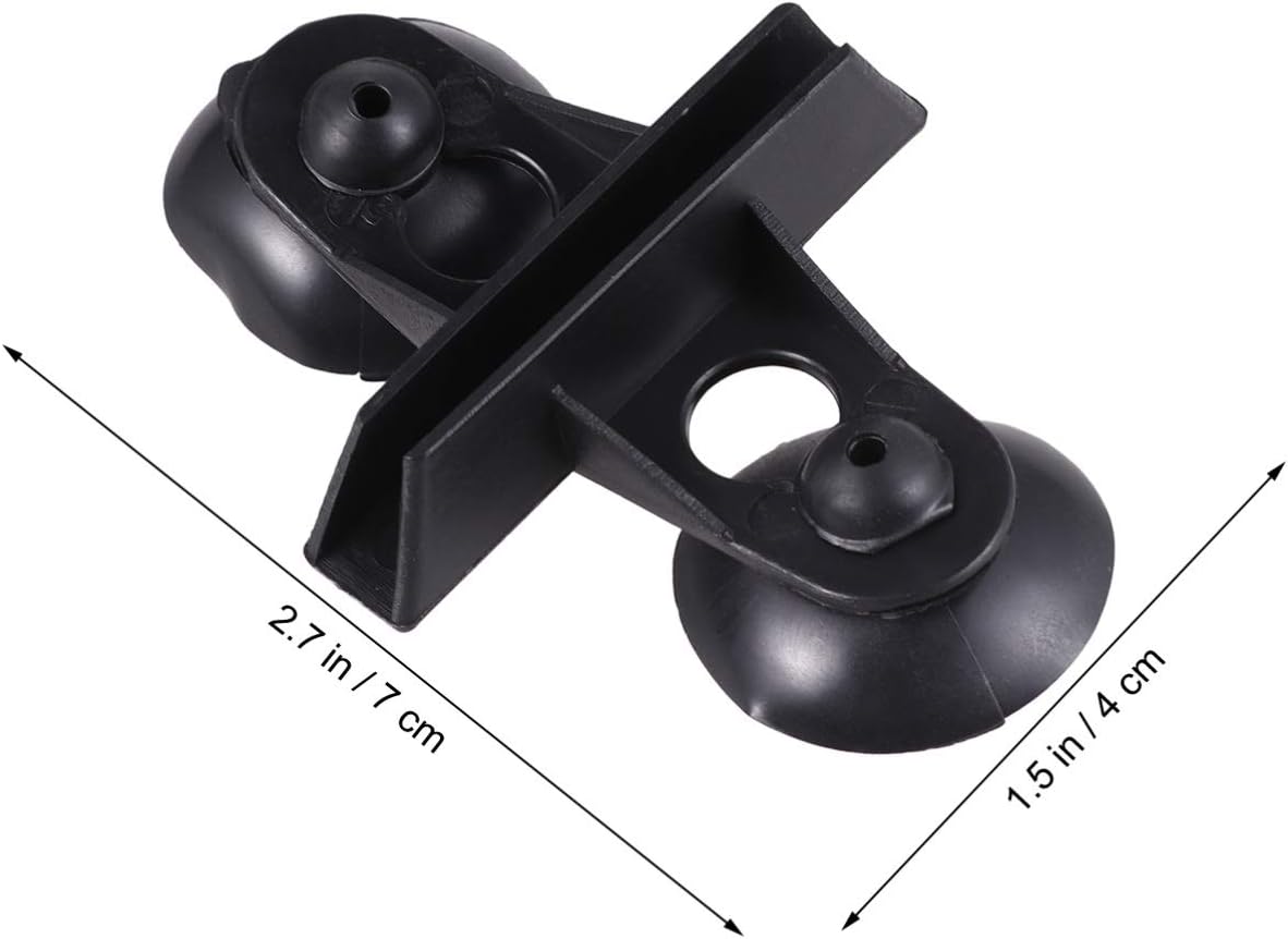 POPETPOP 15pcs Aquarium Divider Cup Clips Plastic Fish Tank Separator for Easy Installation and Secure Isolation Black
