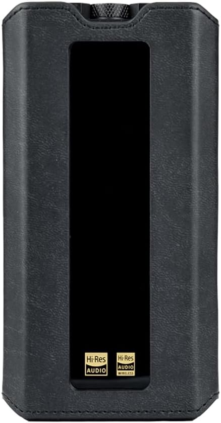 MITER CASE for FiiO Q15, Handmade Miter Artificial PU Leather Cover for Q15Black