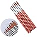 Produktbild 6 Stück Nail art Pens Kit, Nagelpinsel Griff Design, Nagel Kunst Malerei Zeichnung Pinsel für NäGel Gel NäGel Malerei Zeichnen Werkzeuge Zubehör,Nagelkünstler Nail Artists DIY Werkzeug