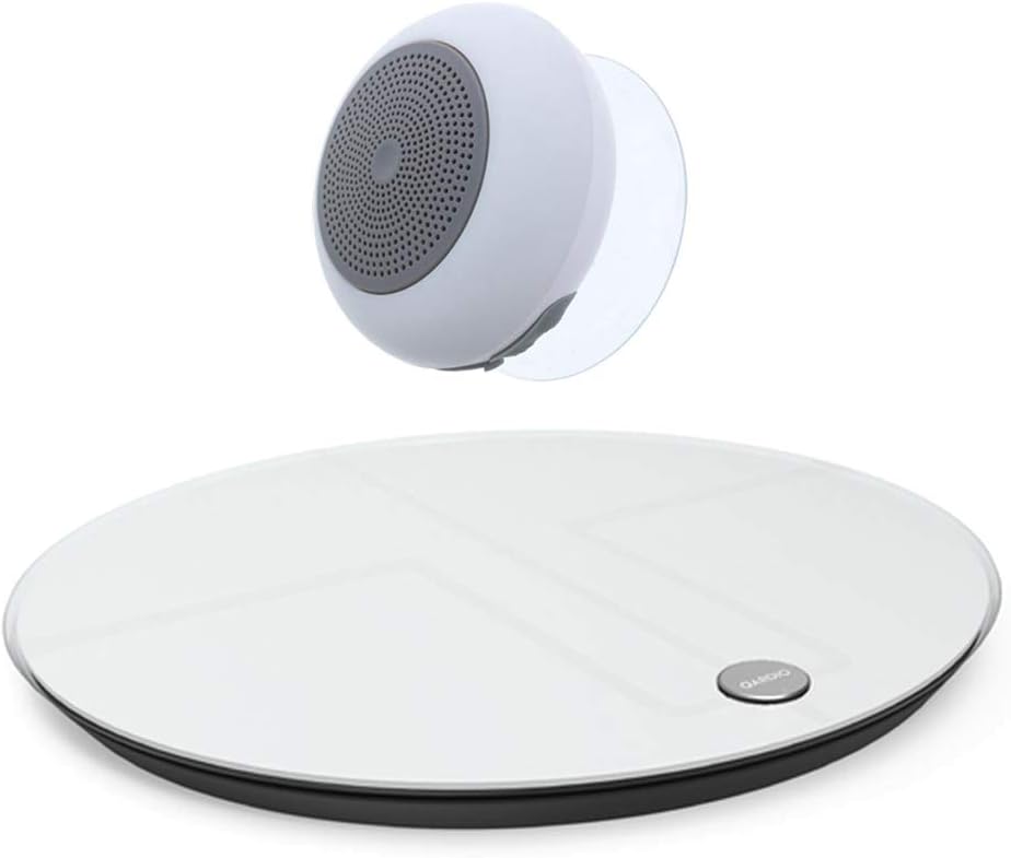 Qardio Base 2 Wireless Smart Scale (White)(B200IAW) with Bluetooth Shower Speaker
