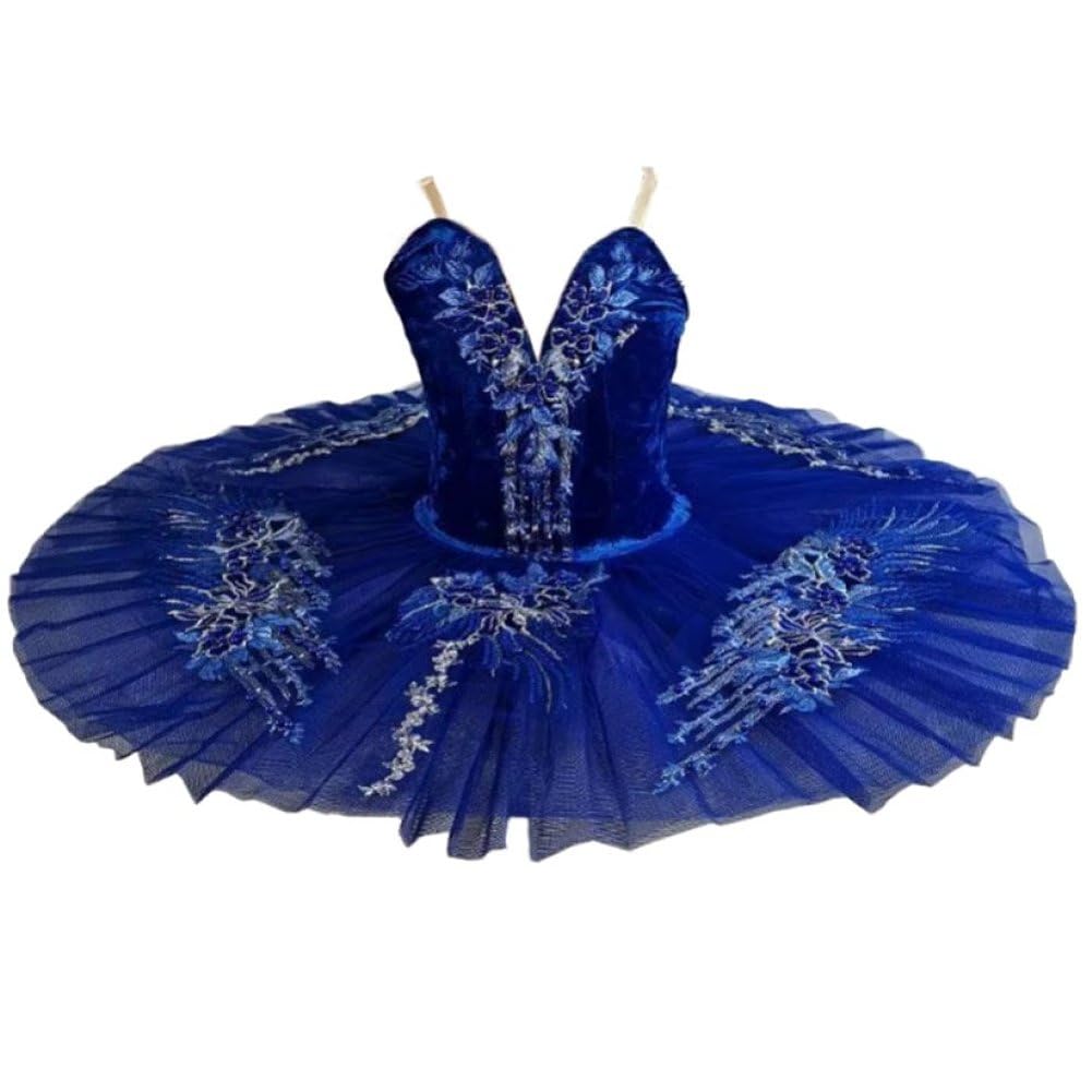 Robe de ballet femme style lac des cygnes, justaucorps haut de gamme orné de sequins fins