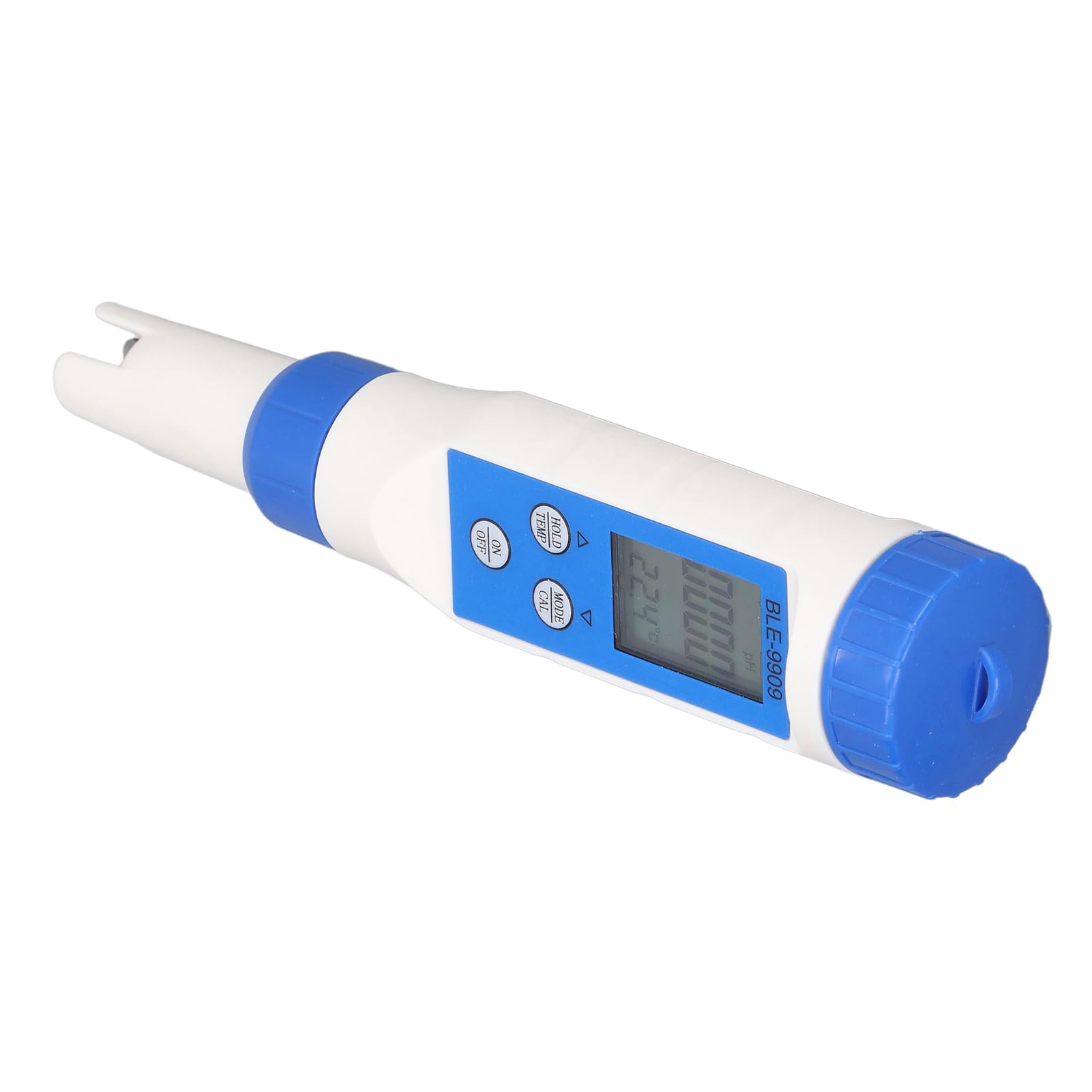BLE-9909 Miernik Testowy 5 Cali – Tester Temperatury Soli PH EC z kontrolą Aplikacji, automatyczną kompensacją Temperatury i Podświetlanym Wyświetlaczem do Basenów, Akwariów, Hydroponiki