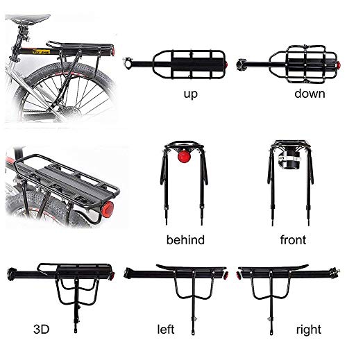 West Biking YP0712001 110Lb Capacity Almost Universal Adjustable Bike Cargo Rack Cycling Equipment Stand Footstock Bicycle Luggage Carrier Racks thumb #1
