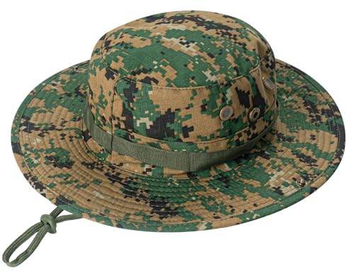 Image of Sun Hats for Men Women Boonie Hat UPF 50+ Bucket Hat Wide Brim UV Protection Fishing Hiking Safari Outdoor Hats