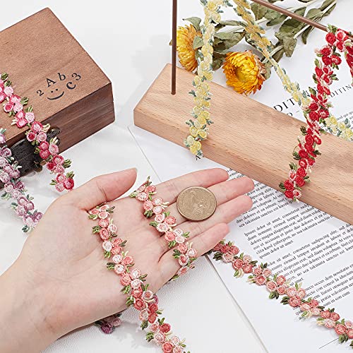 PH PandaHall 5 Colori Pizzo Floreale Nastro Fiore