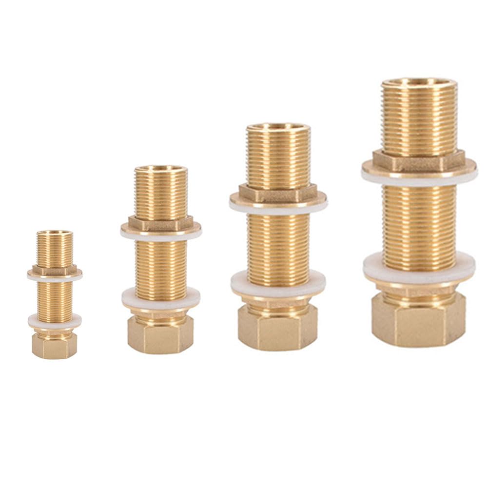 Accesorios para tuberías de riego, Conector de latón for Tanque - 1/4 1/2 3/4 1 in Cobre y Junta, Acoplamiento for pecera, Manguera jardín(3l4 for 67.8mm)