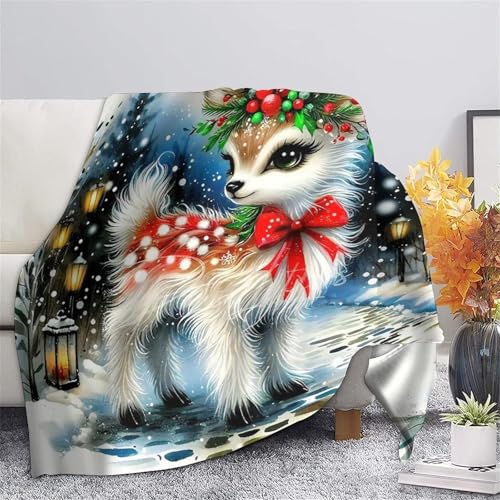 Couverture douillette cerf 3D microfibre de lit haute qualité