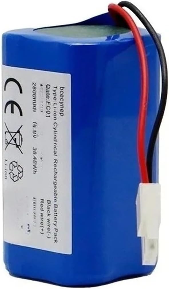 14.8v 2600mah，Compatible for ILIFE，A4s/A7/V7s Plus/V55 Pro/W400/A9s PX-B020 Robot Vacuum Cleaner Batteries CR130 Part(4Pcs 14.8v 2600mah)