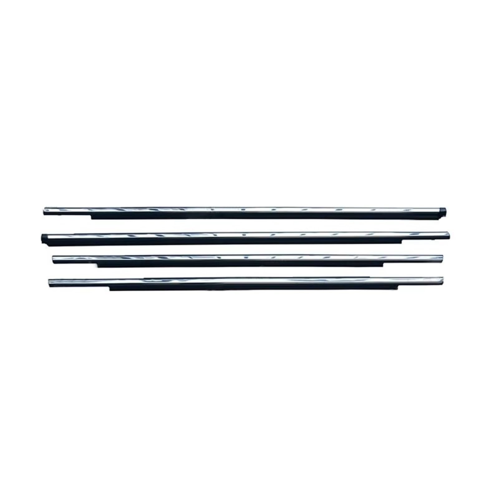 for Mitsubishi for Outlander for Sport for GA for ASX for RVR 2011-2020 Sealing Strip 4 X Car Outer Windows Rubber Weatherstrip Outer Window Weatherstrip(Chrome)