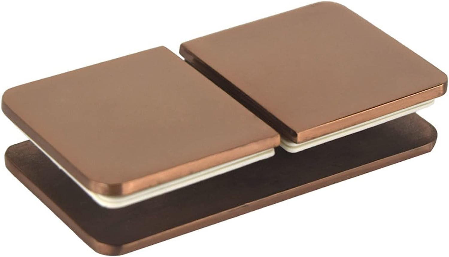 Jfgctyhxy One Color Glass Door Hinges, Stainless Steel 304 Rose Gold Glass Fixed Clip, Bathroom Door Code Corner, Partition Shower Room Hinge