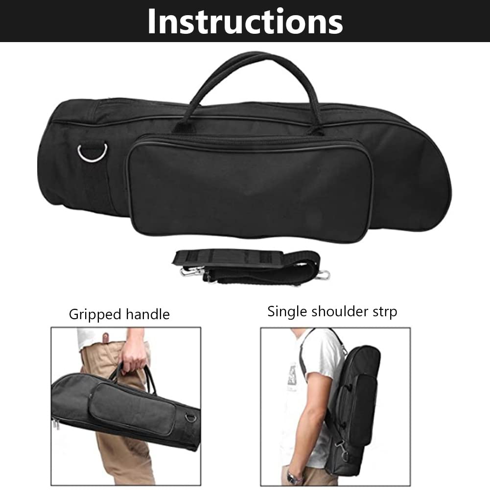 Étui étanche pour Sac de Trompette Accessoires pour Instruments de Musique en Tissu Noir Oxford