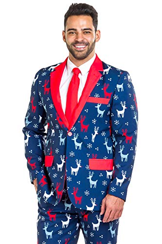 Veste de Noël Reindeer Gains pour soirée déguisée et repas de fêtes
