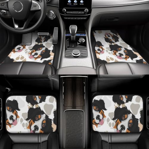 Alfombrillas de neopreno para coche con diseño texturizado de Boyero de Berna juego de 4 6