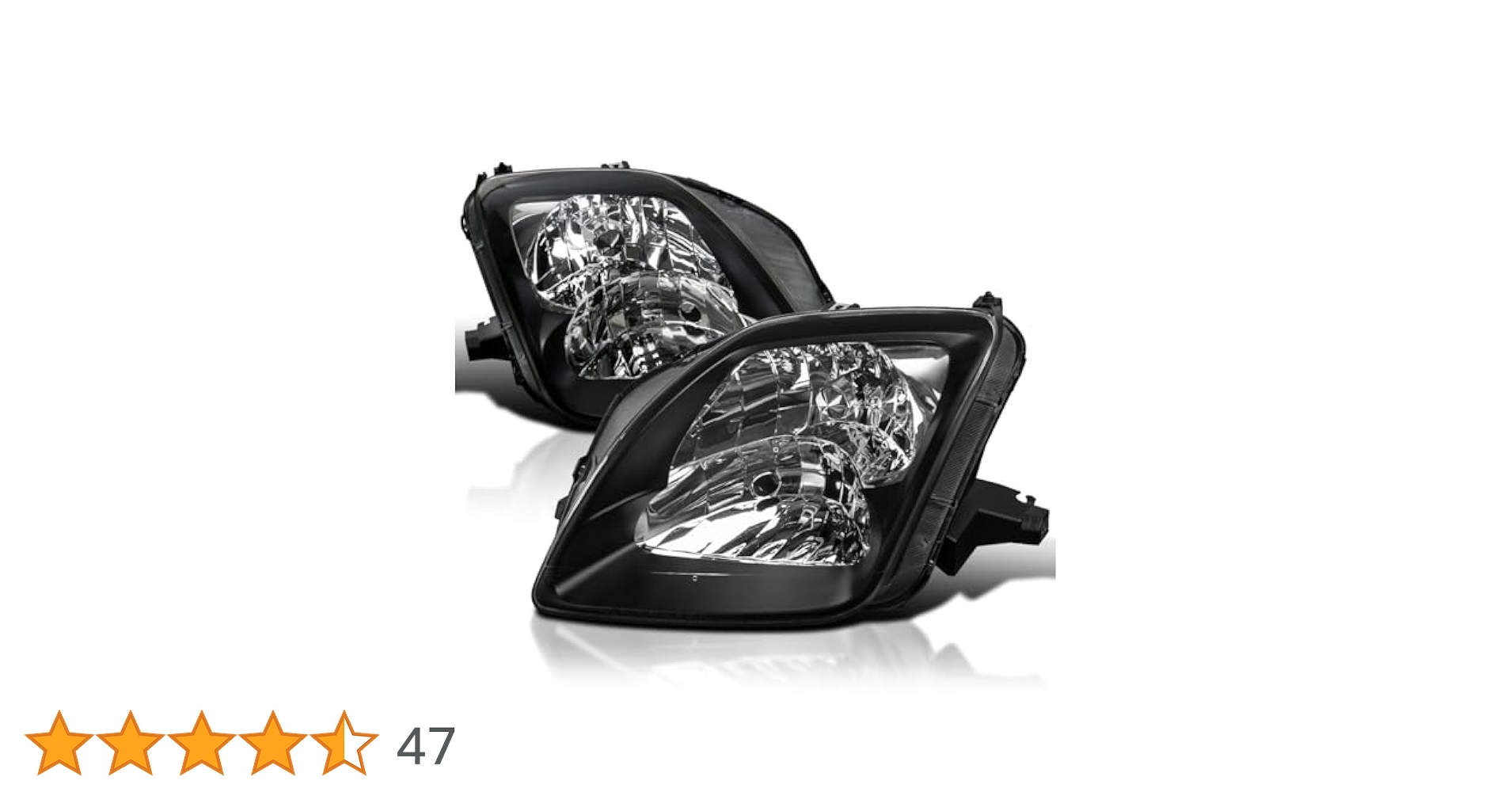 Amazon | SPEC-D TUNING ブラックベゼル ヘッドライト 1997-2001