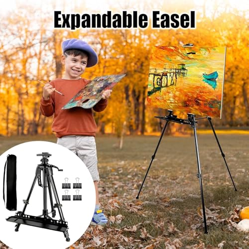 Chevalet de peinture pour table et sol support réglable en métal - 7