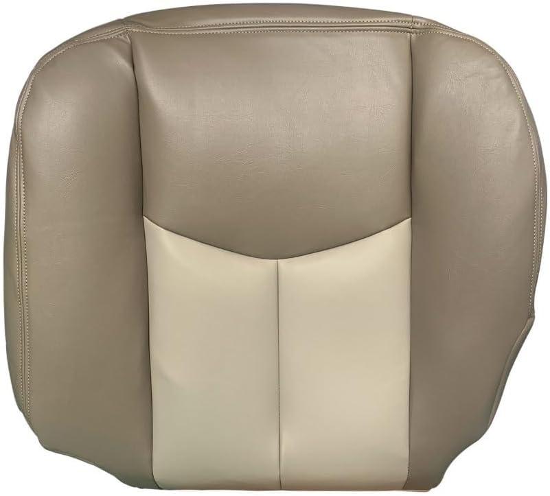Driver and Passenger Side Bottom and Top Seat Cover Tan Replacement for 2003-2006 GMC Yukon Sierra 1500 Denali