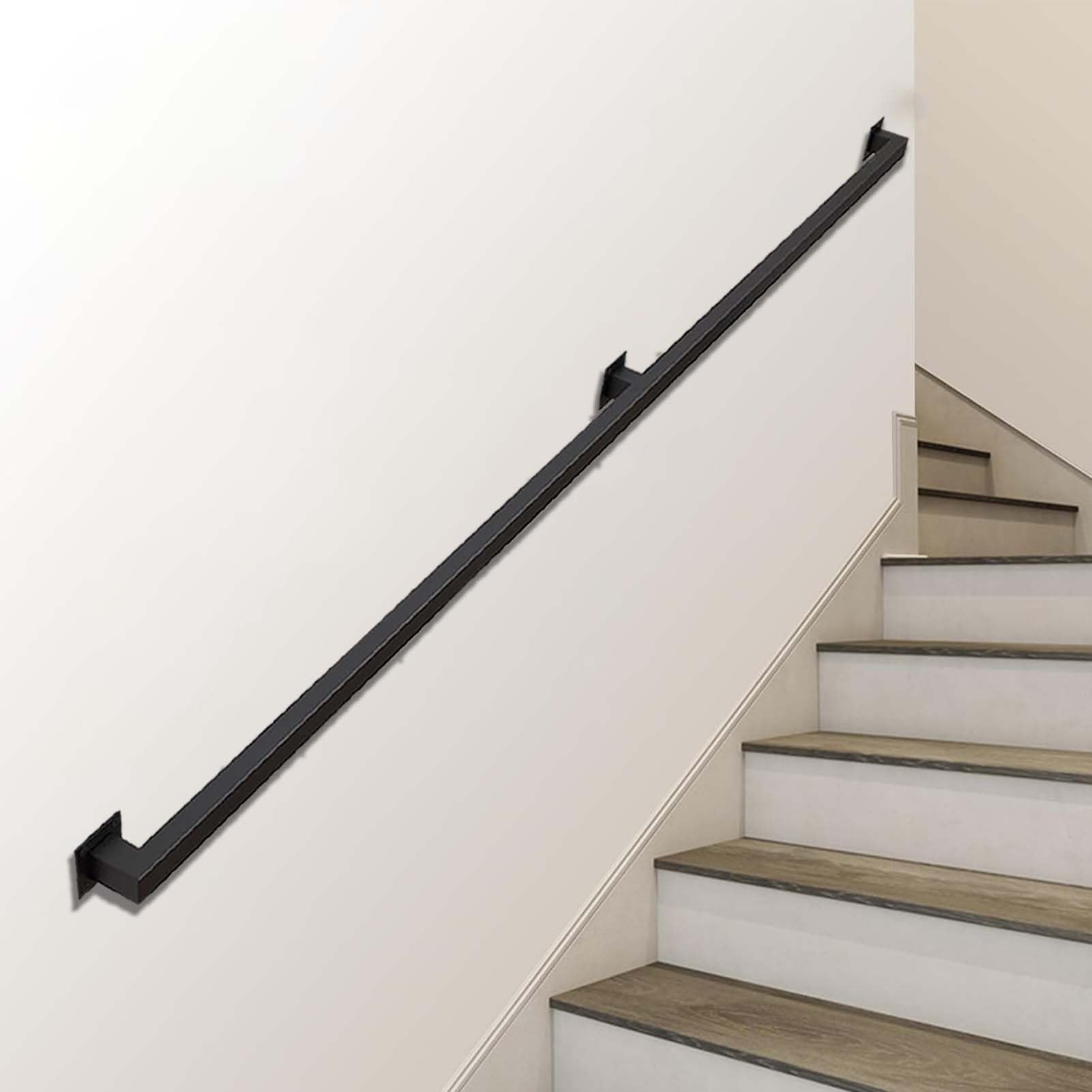 Barra di supporto di sicurezza antiscivolo zincata per interni ed esterni, ringhiera per scale a parete, protezione per scale durevole e sicura
