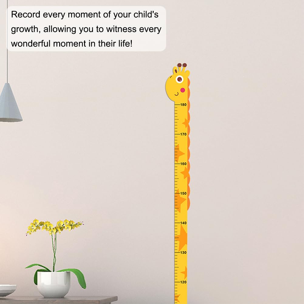 Adesivo Muro Per Misurare Altezza Bambini - 20-200cm, Con Gattini E Arcobaleno, Divertente E Precise - Foto 4