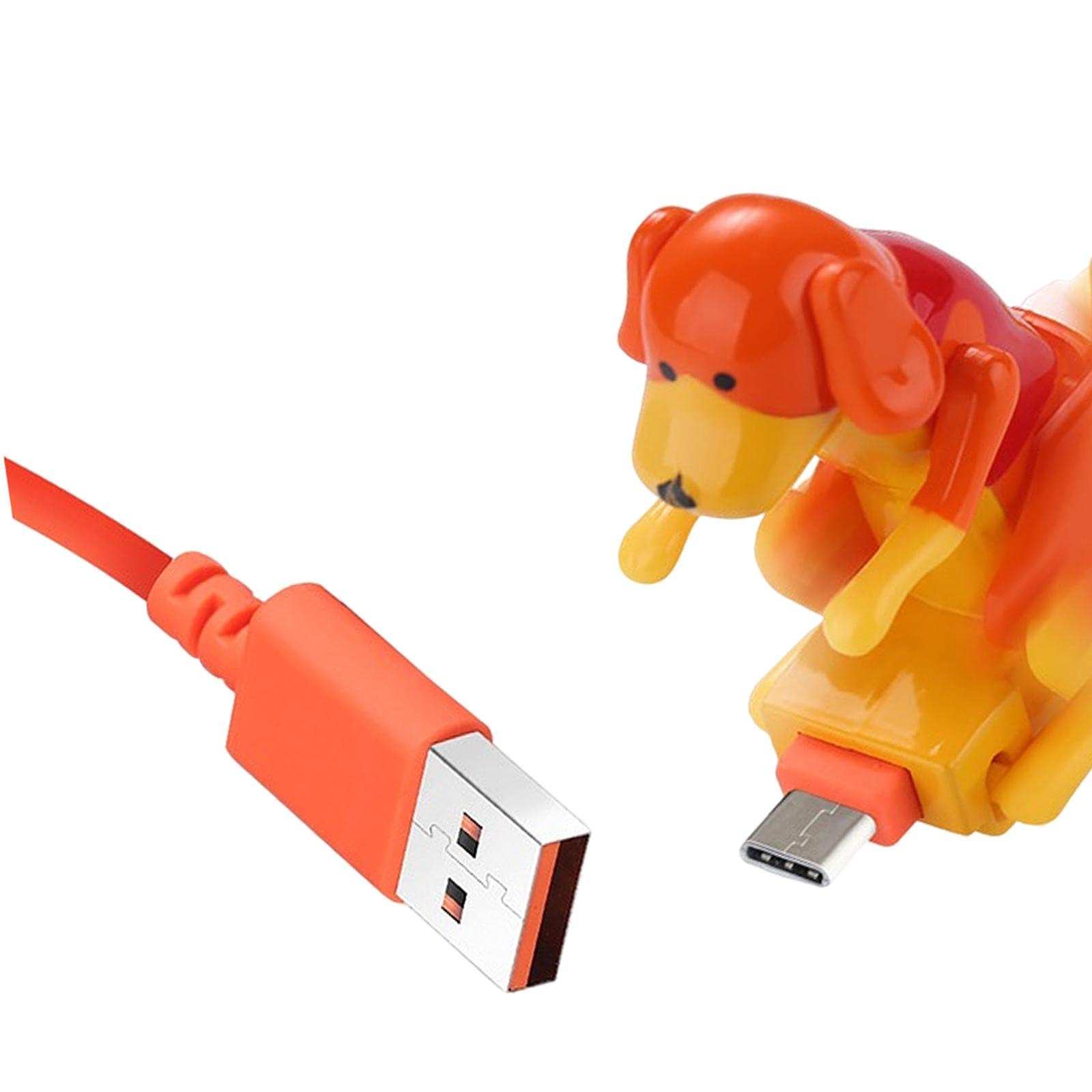 1.2m Funny Humping Spot Dog USB Charging Cable Fast Charger Orange Type-C-picture-42