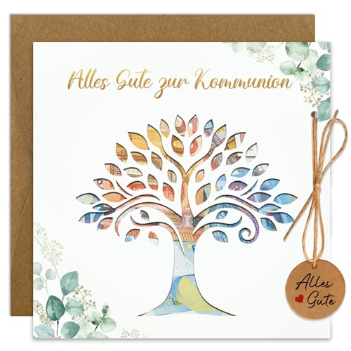PeakPeek Geldgeschenk Kommunion Karte, Kommunionsgeschenke für...
