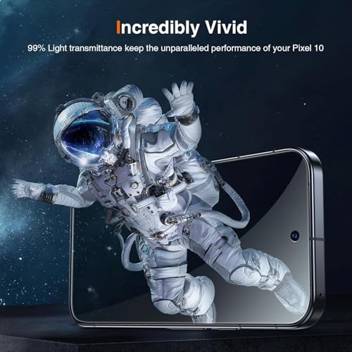Image of Mr.Shield Easy-X Screen Protector for Google Pixel 11 /11 Pro /10 /10 Pro | Pixel 9 / 9 Pro [2 Pack] Tempered Glass Guard, Military Grade Shatterproof, Easy Installation Tray, HD Clarity, Case-Friendly