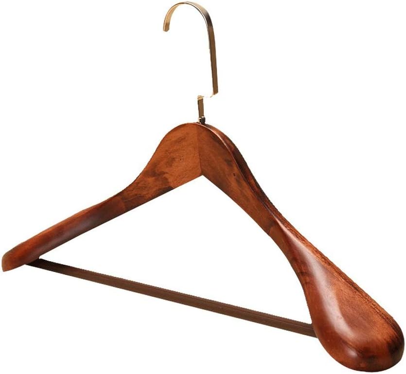 10 Pcs Man Woman Wide Shoulder Hanger Vintage Wood Coat Hangers Household Clothing Store Solid Suit