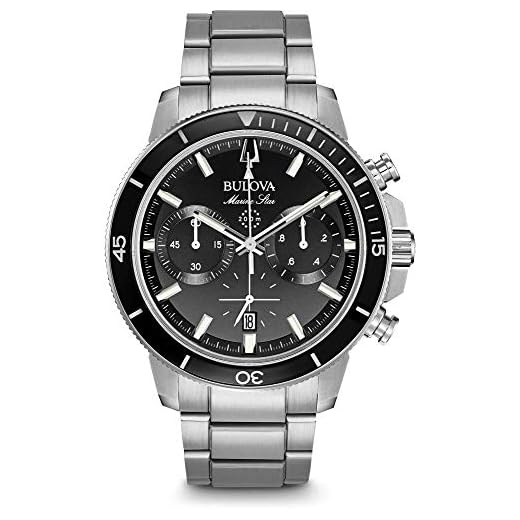 Bulova Reloj Cronógrafo para Hombre de Cuarzo con Correa en Acero Inoxidable 96B272