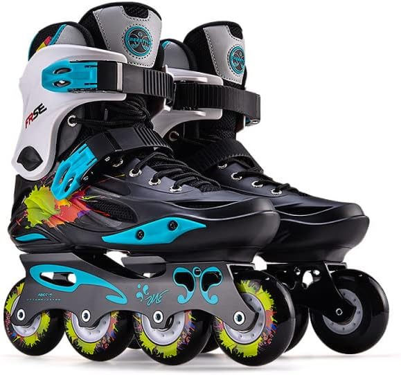 Amazon ローラースケート 靴 クワッド ローラーシューズ 大人 ジュニアインラインスケート インラインシューズ 初心者向け 男性と