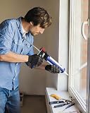 WORKPRO Caulking Gun, Hand Caulk Gun with Adjustable 9:1&18:1 Thrust Ratio