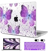 MEEgoodo Case for MacBook Air 13.6 inch Case 2022 Released A2681 with M2 Chip, Laptop Hard Shell ...