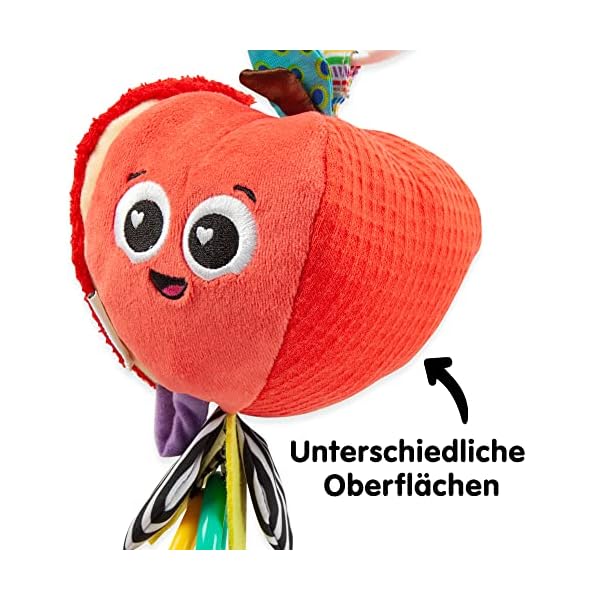 LAMAZE Archer The Apple, Clip on Pram and Pushchair Newborn Baby Toy, Sensory Toy for Babies with Colours and Sounds… – Bild 7