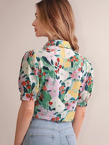 Image of Womens and Girls Polyester Regular Fit Shirt || Short Sleeve Shirts Stylish Western Tops|