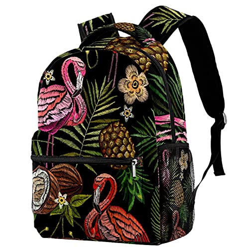 Sac à dos décontracté flamant rose pour soulager le dos des élèves